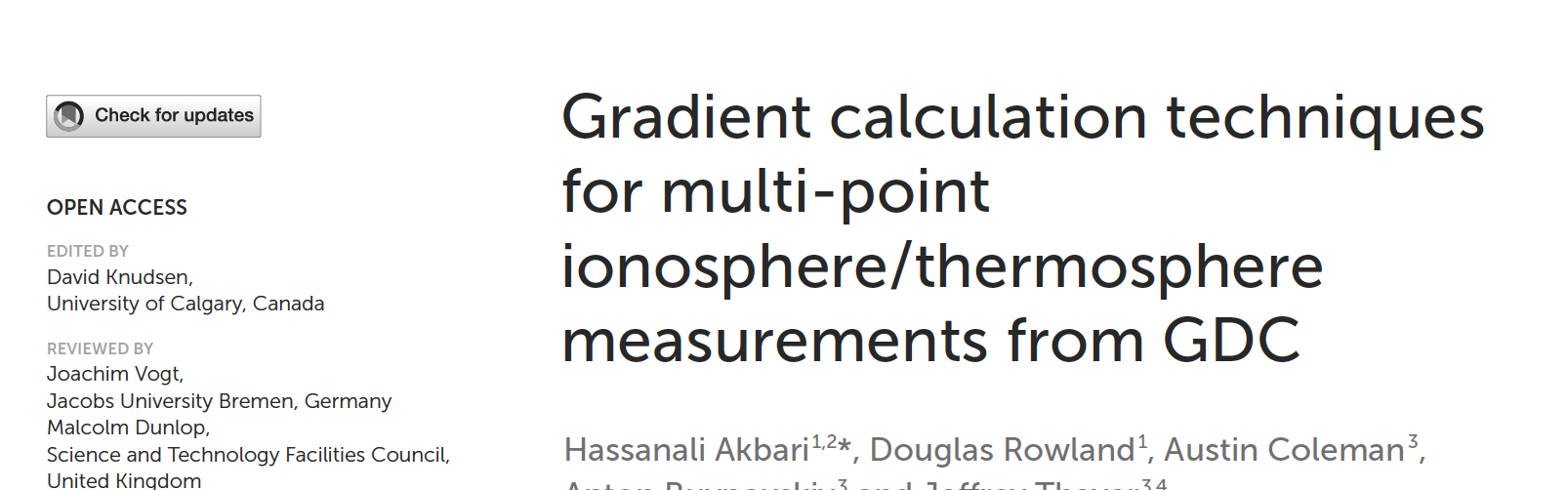 First GDC Paper